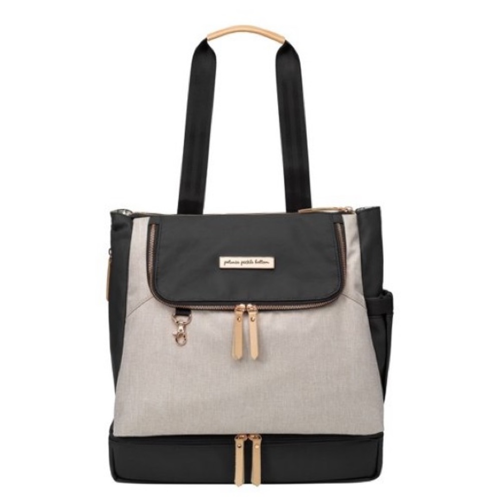 Petunia Picklebottom Pivot Diaper Bag Sand/Black